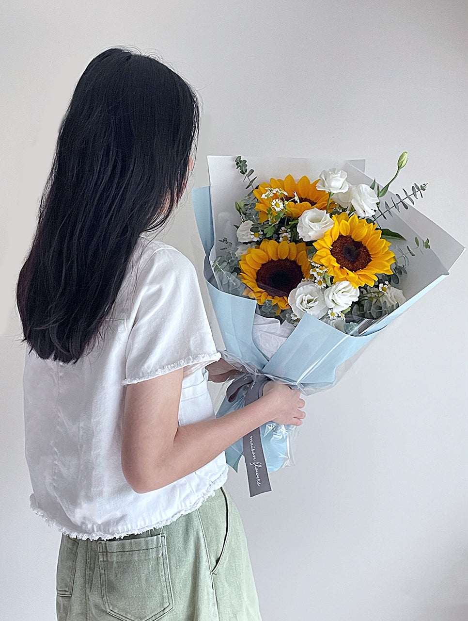 香港畢業花束,向日葵鮮花花束