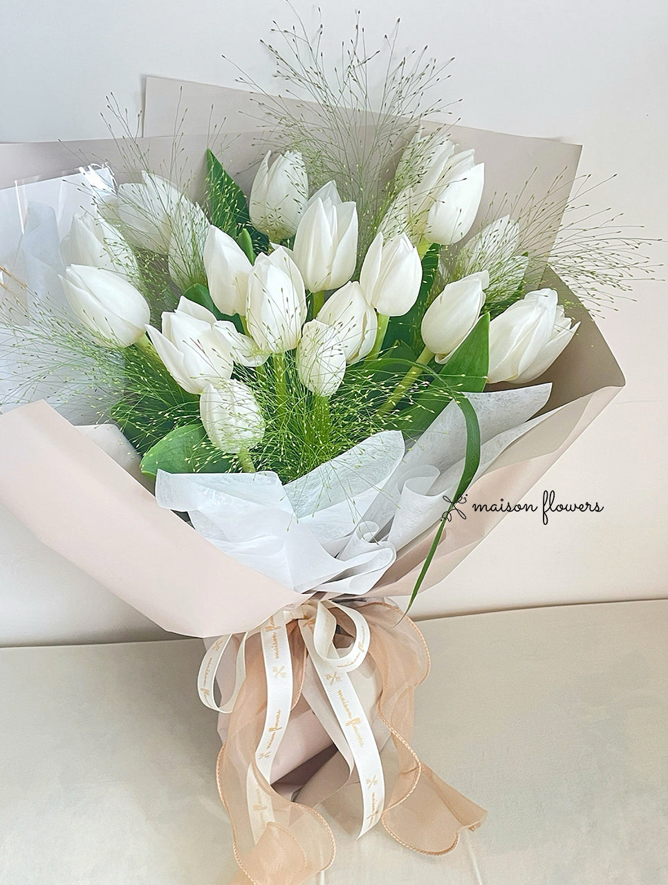 Tulip Bouquet, White Tulip
