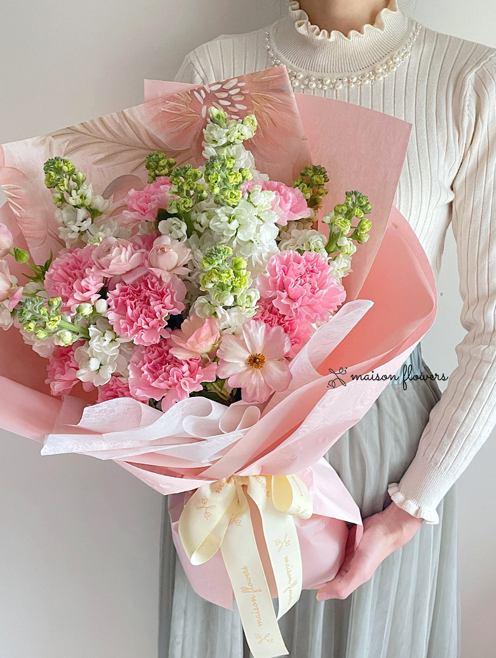 母親節康乃馨，粉紅康乃馨花束