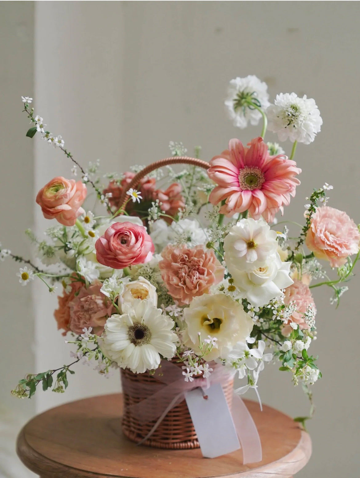 Small Flower Basket- Purity