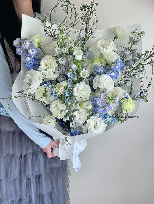 Hong Kong Send Flowers Blue Bouquet