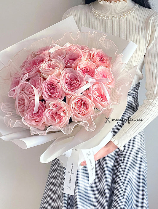 情人節花束，粉紅玫瑰花束