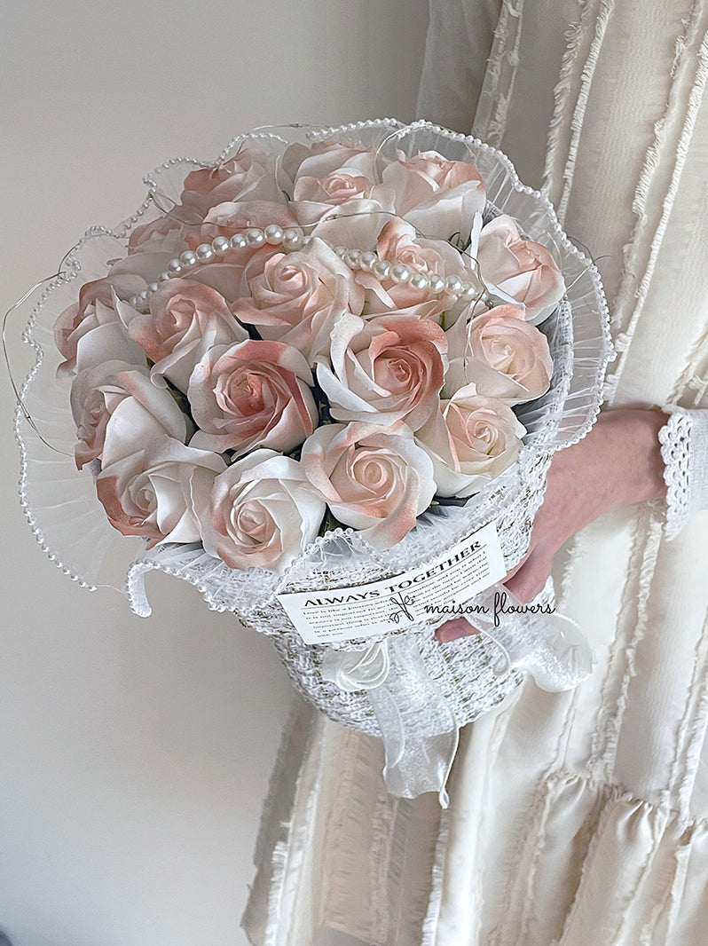 Preserved Cappuccino Rose Bouquet