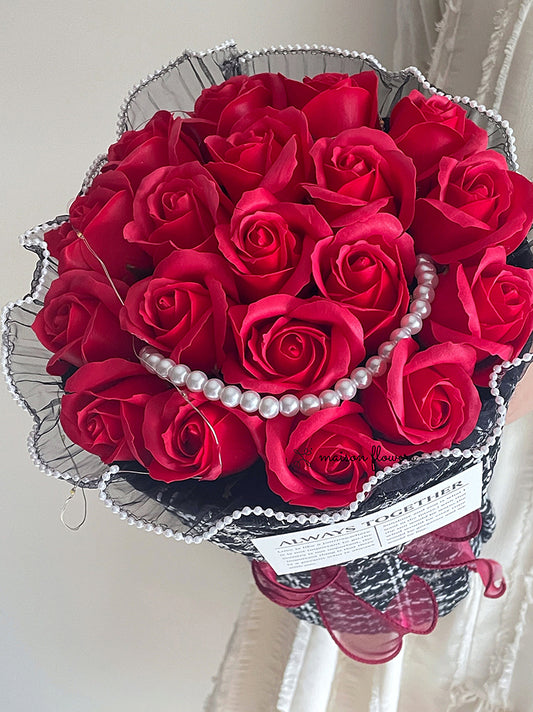 Preserved Red Rose Bouquet