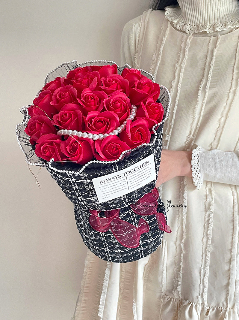 Preserved Red Rose Bouquet