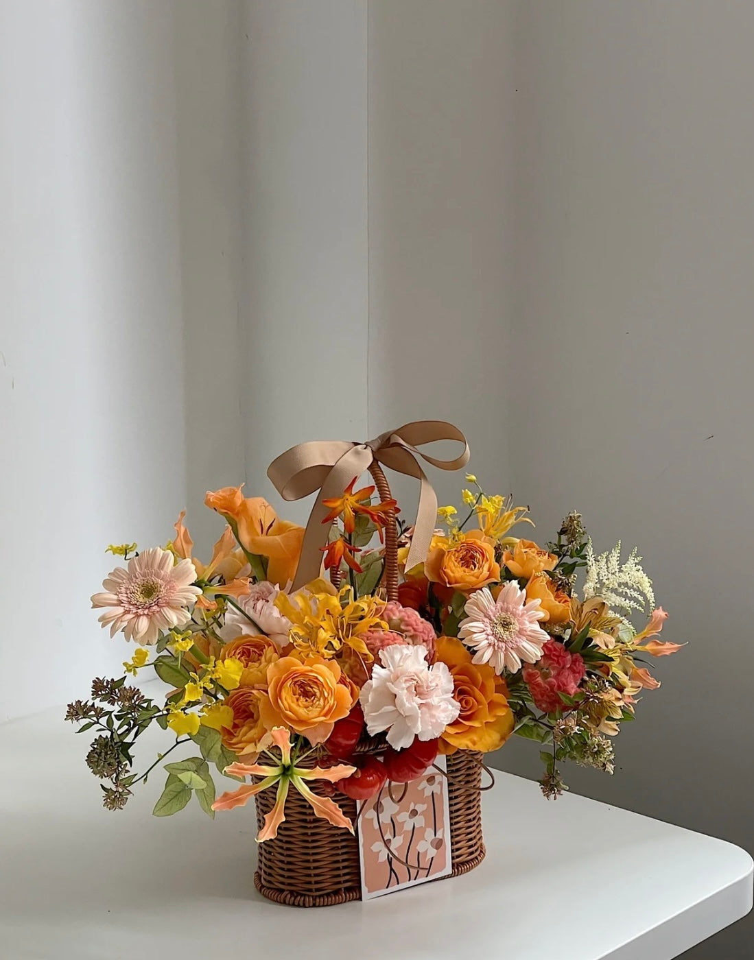 Small Flower Basket- Autumn